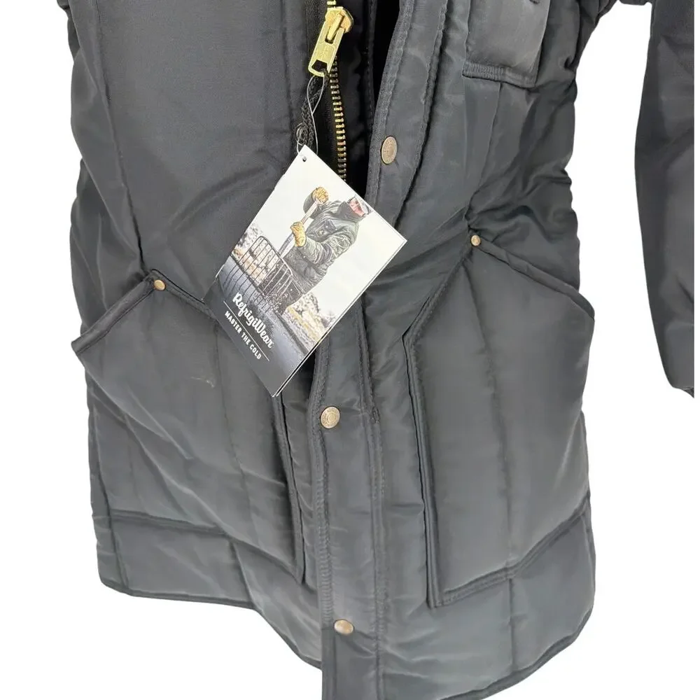 RefrigiWear Men's Navy Iron-Tuff Ice Parka Jacket Size M Regular